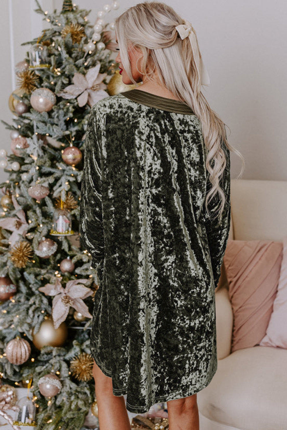 Velvet Mistletoe Dress